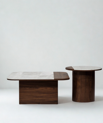 TerraBlanc Centre Table | 33/7 | Big - 32x32x14(h) ,  Small - 20x20x18(h)