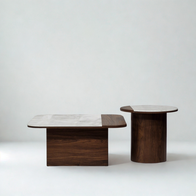 TerraBlanc Centre Table | 33/7 | Big - 32x32x14(h) ,  Small - 20x20x18(h)