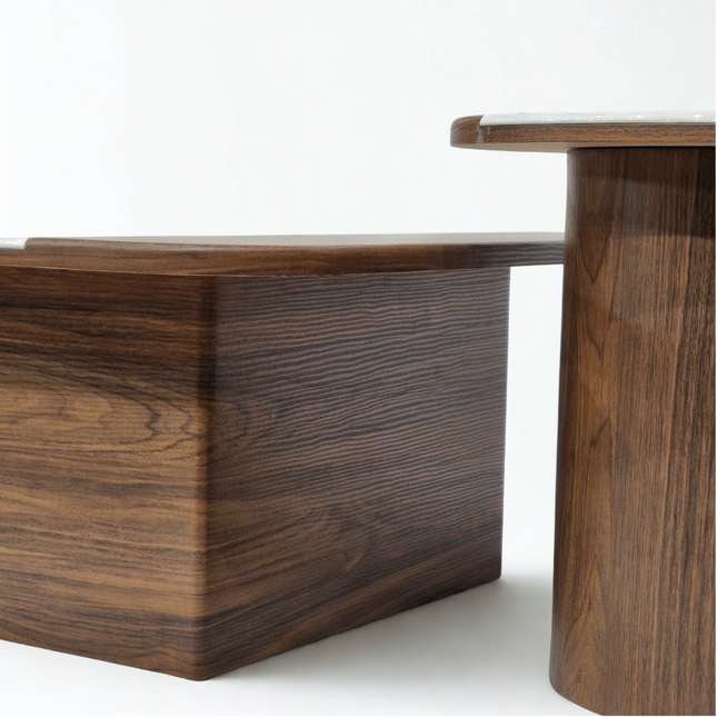 TerraBlanc Centre Table | 33/7 | Big - 32x32x14(h) ,  Small - 20x20x18(h)