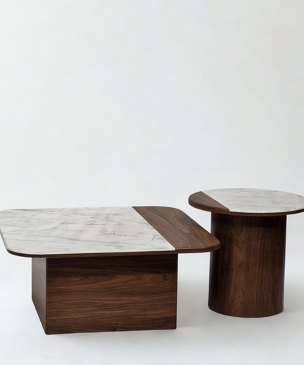 TerraBlanc Centre Table | 33/7 | Big - 32x32x14(h) ,  Small - 20x20x18(h)