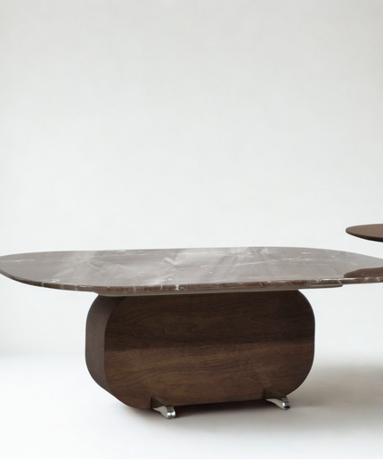 Mocha Duo Centre Table | 38/4 | Big - 44x28x15(h) ,  Small - 22x20x18(h)